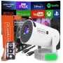 ZENWIRE K400 Mini proiettore Android WiFi Full HD Bluetooth con batteria