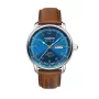 Zeppelin Mediterranee 96643 orologio al quarzo da uomo, 40 mm, quadrante blu, cinturino in pelle blu