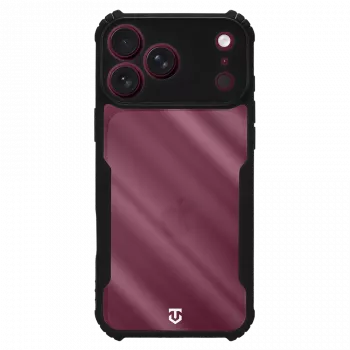 Tactical Quantum Stealth custodia per iPhone 17 Pro Max / 18 Pro Max, trasparente/nero