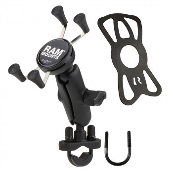 RAM Mounts X-Grip supporto telefono con attacco manubrio a staffa (RAM-B-149Z-UN7)