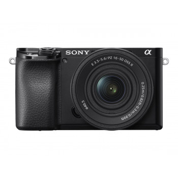 Sony Alpha 6100A ILCE6100AKB.CEC fotocamera system con obiettivo E PZ 16–50mm OSS II, nero