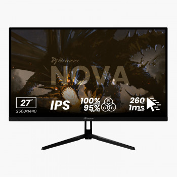 Arozzi Nova AZ-NO-27T2K260-BK monitor 27 pollici IPS QHD 260 Hz, nero