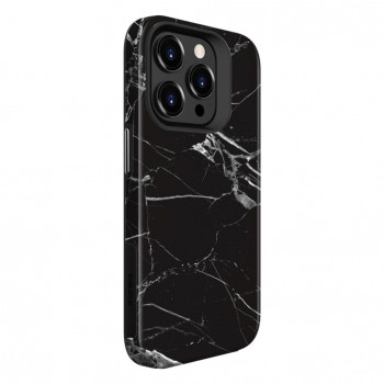Evelatus EVEAPP15PMACPMB custodia Armor per Apple iPhone 15 Pro Max, TPU/PC, marmo nero