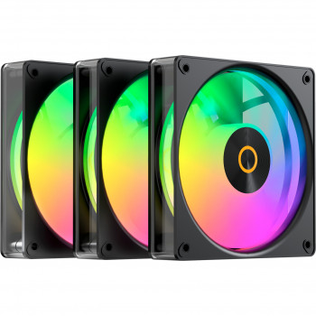 OCYPUS Gamma F12 Elite ARGB Reverse confezione da 3 ventole per case 120 mm Nero