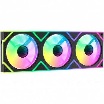 OCYPUS Gamma F36 ARGB unità ventole integrate per case, 360 mm, Nero