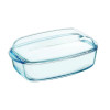 PYREX Essentials Rectangular Glass Container with Lid 6.5L 36x22x15cm