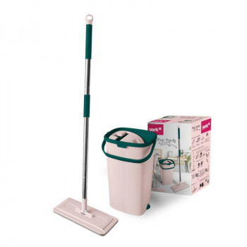 YORK HANDY Set pulizia pavimenti con secchio 12L e strizzatore