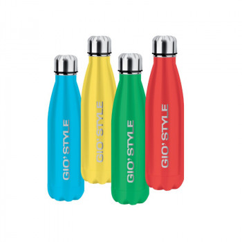 GIOSTYLE Thermos Energy 0,5L borraccia termica sottovuoto, rosso/azzurro/giallo/verde
