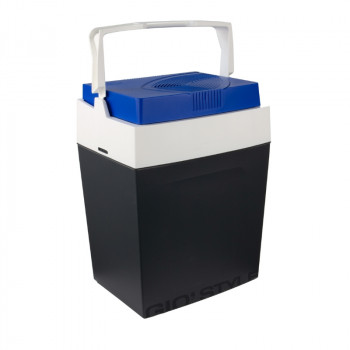 GIOSTYLE Brio 30 frigorifero portatile elettrico 12/230V 30L termoelettrico grigio scuro con accenti rosso/blu