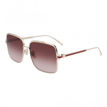 Ferragamo Donna SF317S-745 Occhiali da sole – Montatura havana/tartaruga, lenti marroni sfumate, 57/16/140 mm