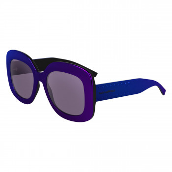 Karl Lagerfeld donna KL6165S-500 occhiali da sole cat-eye, montatura viola, lenti grigie sfumate, 53mm