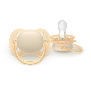 Philips Avent Ultra Soft ciuccio 0-6 mesi, confezione da 2, neutro