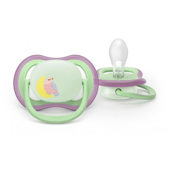 Philips AVENT Ultra Air ciuccio notte 6-18 mesi, confezione da 2, luminoso al buio