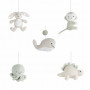 Baby's Only giostrina musicale, animali, 0+, verde alloro/lino caldo