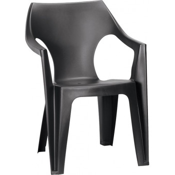 KETER sedia da giardino Dante Low Back grigio
