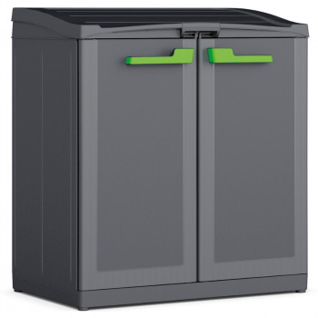KETER Sistema di raccolta differenziata Split Basic 110L Recycling-System 68x39x85cm grigio scuro/nero