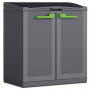 KETER Sistema di raccolta differenziata Split Basic 110L Recycling-System 68x39x85cm grigio scuro/nero