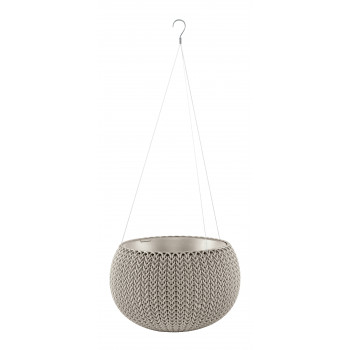 KETER vaso Cozy S con set sospensione beige