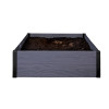 KETER bordo per aiuola quadrata Maple Square 106x106x32cm grigio