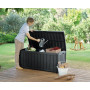 KETER Box contenitore da giardino / panca Glenwood Storage Box 390 L – grigio