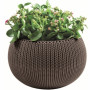 KETER Vaso Cozy M con set sospensione marrone