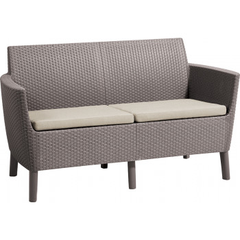 KETER divano da giardino per due Salemo divano 2 posti beige