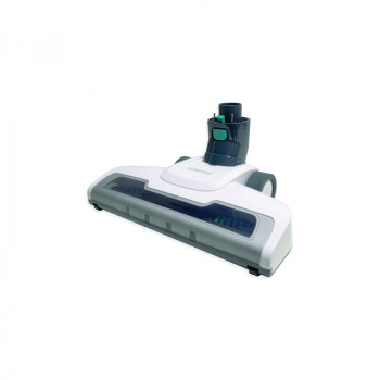 LEIFHEIT RotaroPowerVac 2in1 aspirapolvere a bastone a batteria 16V con unità portatile, illuminazione LED, bianco/grigio