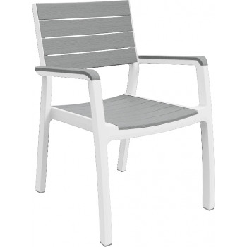 KETER Poltrona Harmony bianco/grigio chiaro