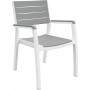 KETER Poltrona Harmony bianco/grigio chiaro