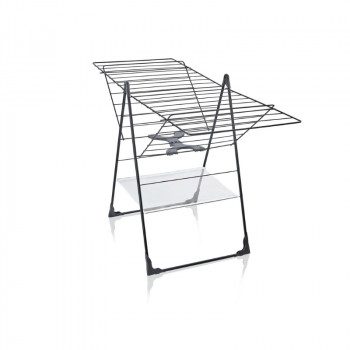 LEIFHEIT Classic 250 Flex Black stendibiancheria pieghevole, 25 m, nero