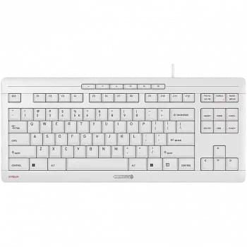 CHERRY STREAM TKL tastiera universale USB AZERTY francese bianco