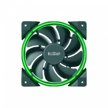 Ventola per case PCCOOLER CORONA verde 120 mm, 1000–1800 U/min, 120 mm