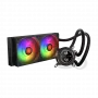 Dissipatore a liquido AIO per CPU 240 mm KRUX HydroGlance 240 ARGB LCD — radiatore da 240 mm, illuminazione ARGB, display LCD