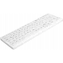 Tastiera Active Key AK-4100 USB QWERTY inglese bianca mini con filo 82 tasti