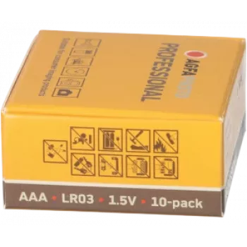 AgfaPhoto batteria Professional Micro (AAA) alcalino-manganese 1,5 V 10 pezzi (110-853482)
