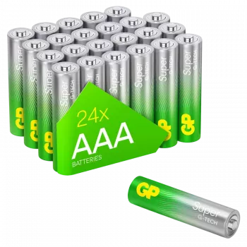 Batterie GP Super alcaline AAA 1,5 V — confezione da 24 (modello 03024AETA-B24)