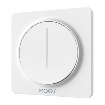 MOES ZS-SY-EUD dimmer da parete ZigBee con controllo touch, bianco, neutro richiesto
