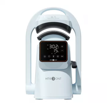 HTVRONT A300 pressa termica automatica per cappellini, azzurro