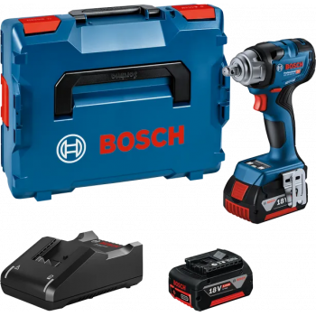 Bosch GDS 18V-330 HC set avvitatore a impulsi 06019L5003, 2 × 5,0 Ah, GAL 18V-40, L-BOXX