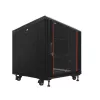 IT-BUDGET SRK set armadio di rete 19 pollici, 12 HE, 600 × 600 mm, nero, 99ITB19SRK1266GSM