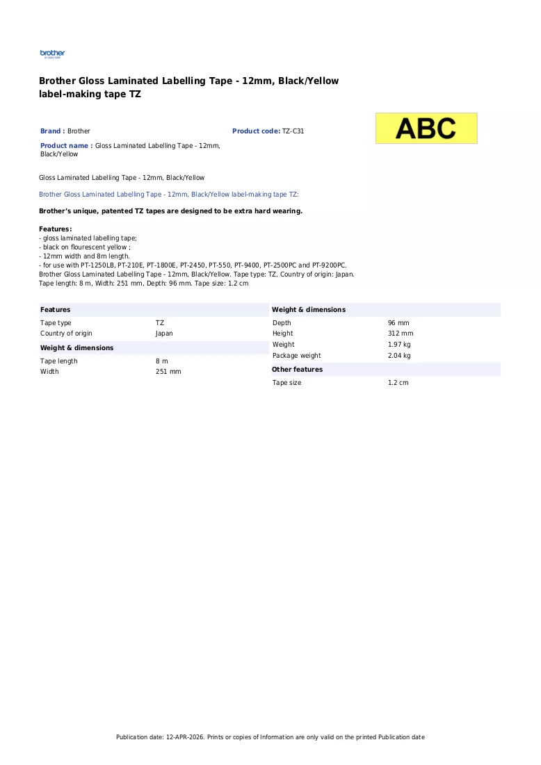 Brochure